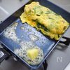 ほうれん草とベーコンのオムレツ風玉子焼きの工程4