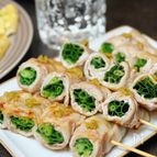 【青ネギの豚バラ巻き串焼き】おうち居酒屋にぴったり♪