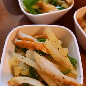 852468の作ってみた!投稿(家族大絶賛♡秒で完食♡ポテトとピーマンの竹輪バター醤油炒め♡)