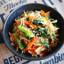 【やみつき食感♪切干し大根と野菜のナムル】栄養たっぷり