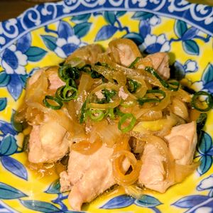 joe sanの作ってみた!投稿(電子レンジで簡単神おかず！鶏ももと玉ねぎの甘辛煮)