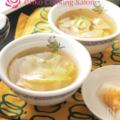 【5分以内】レタスの酸辣湯