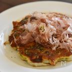 白菜とツナのネギ塩お好み焼き