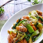 【らくレピ】柔らかジューシー！青梗菜と鶏肉のオイスター煮