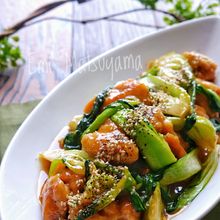 【らくレピ】柔らかジューシー！青梗菜と鶏肉のオイスター煮