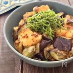 【2食材で脱マンネリ】厚揚げとなすのハニーマスタード味噌炒め