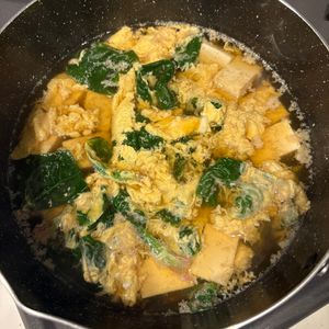 おかか昆布🍙の作ってみた!投稿(【豆腐とほうれん草と卵のお吸い物】やさしい味わいが絶品♬)
