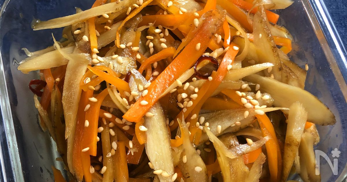 レンジで作り置き♡簡単『きんぴらごぼう』