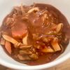 ゆかりの作ってみた!投稿(濃厚!豚肉ときのこのトマトハヤシ《煮込み時間たったの5分♪》)