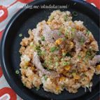 豚こま切れ肉で！ペッパーランチ風ペッパーライス