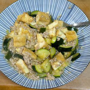 433888の作ってみた!投稿(【厚揚げとズッキーニの塩麻婆】夏野菜が美味しい崩れない麻婆！)