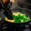 香り広がる。菜の花としらすの和風パスタの工程5
