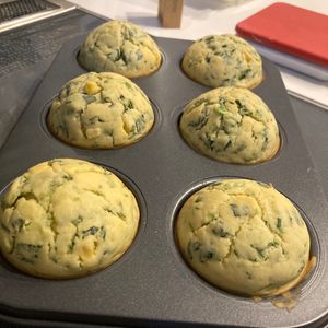 つみつみの作ってみた!投稿(ほうれん草とコーンのお食事マフィン)