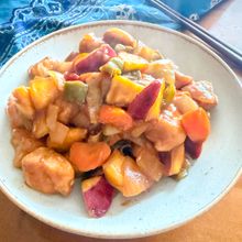 餡も衣も米粉で作る【揚げない酢豚】