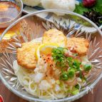 薬味たっぷり！鬼おろしとり天うどん