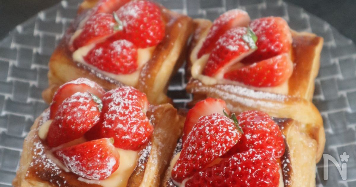 バレンタインに作りたい♡いちごカスタードパイ