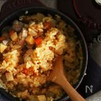 のこり野菜の炊き込みおこわ♪
