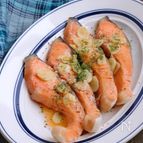 レンジで簡単！！ガーリック甘塩鮭
