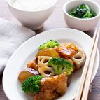 【お弁当にも】鶏肉と根菜の甘酢あんかけ