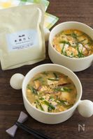 本鶏だしで濃厚◎豆腐とニラの酸辣湯