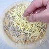 大葉としらすのピザの工程3
