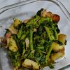 ももたの作ってみた!投稿(菜の花とベーコンポテトのホットサラダ)