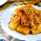 ＼レンジで作る／簡単おかず【ヤンニョム風豚バラ大根】