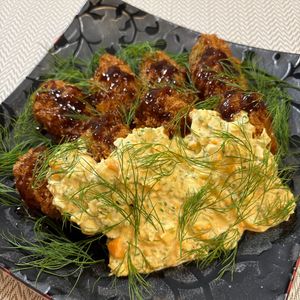 楽ラク手抜キッチン🐶🐾の作ってみた!投稿(牡蠣の下処理からカキフライ　わさびタルタル添え　)