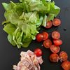 サラダだけでない！サラダ菜のうまうまスープの下準備
