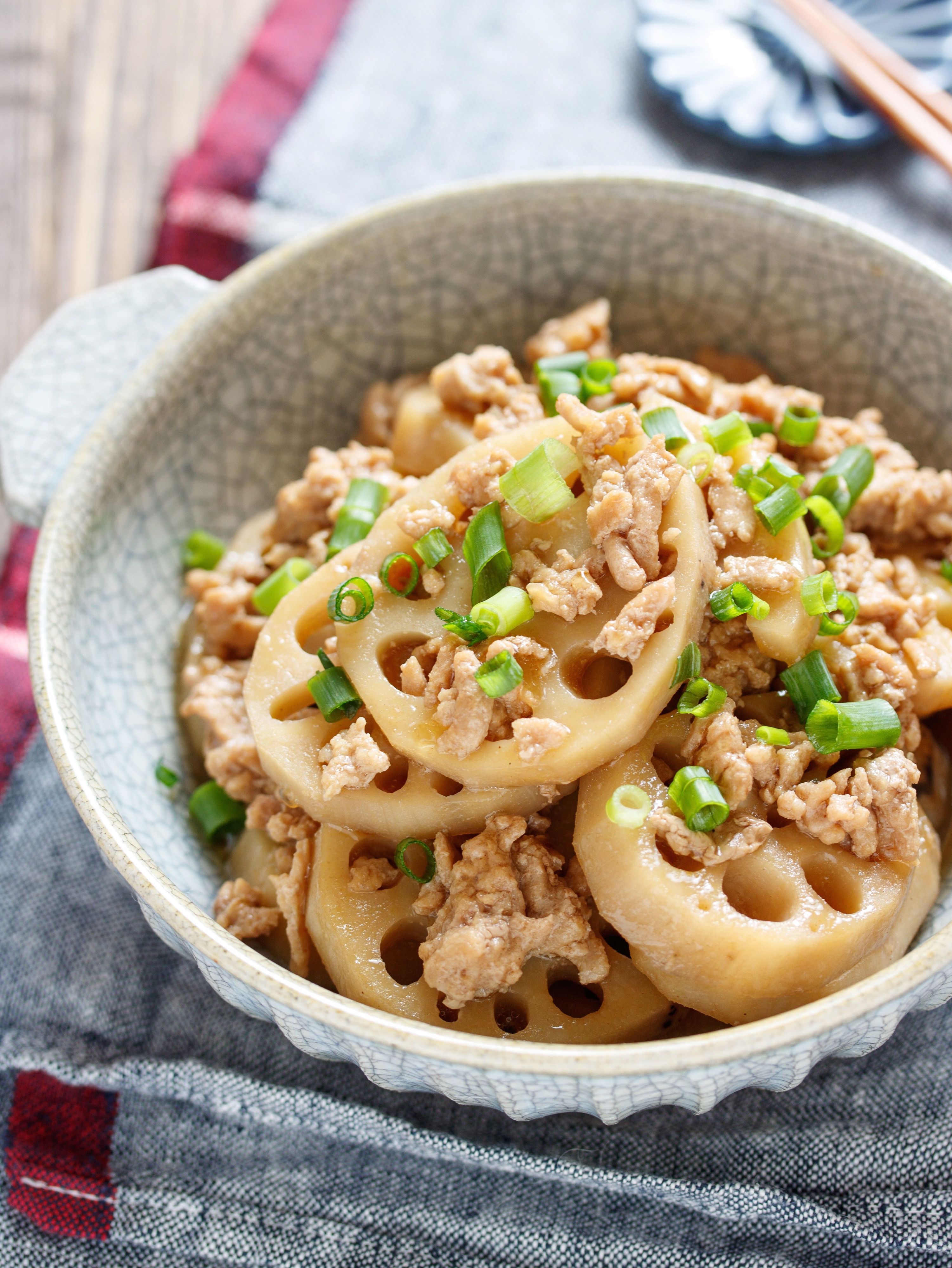 れんこんの甘辛♡そぼろあんかけ【#簡単 #節約】 | レシピサイトNadia