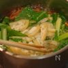 栄養満点！小松菜とにんじんと油揚げの胡麻和えの工程2