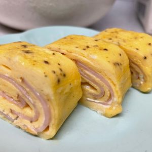 700587の作ってみた!投稿(【卵焼き】お弁当の彩りに◎ハムマヨ)