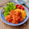 辛さほんのり♩鶏チリふわたま添え