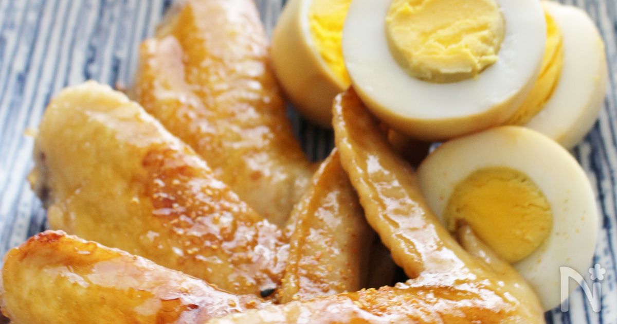 鶏手羽先のポン酢煮