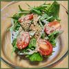ナムディの作ってみた!投稿(【水菜とトマトのごまだれサラダ】混ぜてかけるだけ！)