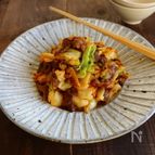 キャベツとお肉のピリ辛みそ炒め