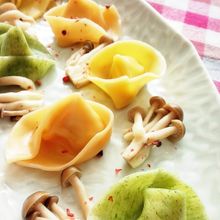 *豆腐とタラの水餃子*
