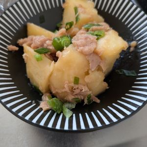 かわうその作ってみた!投稿(レンジで簡単副菜☆『じゃがいもとツナのレンジ煮』)