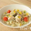 【炊飯器で簡単！】チキンとトマトのパエリア