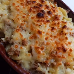 852468の作ってみた!投稿(【じゃがいもとひき肉のチーズ焼き】洗い物削減！忙しい日にも◎)