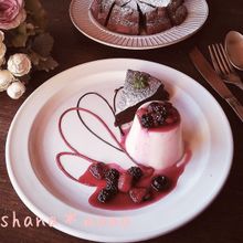 今年のバレンタインプレートより濃厚ホワイトチョコプリン♪