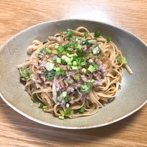 Nao★彡の作ってみた!投稿(腸活にも🎶きのことツナの和風バター醤油パスタ)