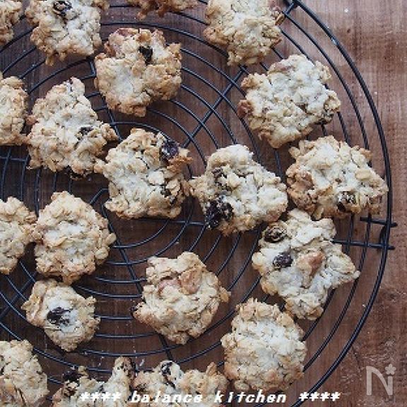 バター・卵不使用。オートミールクッキー（ザクザク食感タイプ）