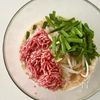 レンチンで美味しすぎる至福の一杯【豆乳担々ごはん】腸活にもの工程1