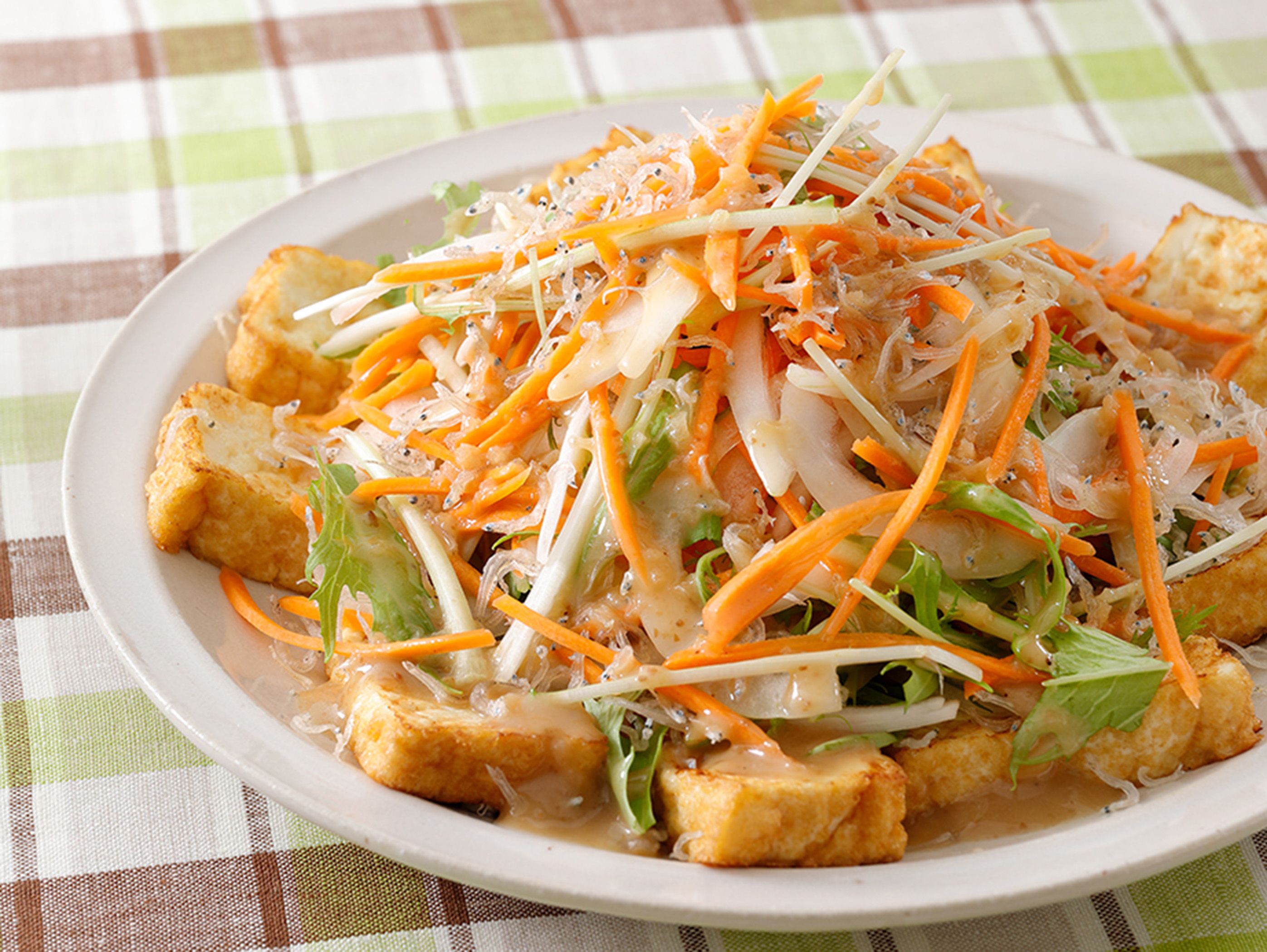 きたやさいと厚揚げのおかずサラダ | レシピサイトNadia