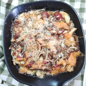 M＊Pの作ってみた!投稿(まいわしときのこのガーリックチーズ焼き)