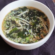 【この味！焼肉屋さんのネギ塩わかめスープ】ほぼ5分で完成♪