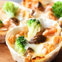 【餃子の皮deチーズ焼き】トースターで5分焼くだけ!
