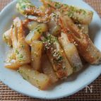 【こんにゃくとちくわの甘辛炒め】ヘルシーで簡単に作れます😋
