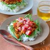 【専用スパイスなしで本格派】水菜とトマトのカフェ風タコライス
